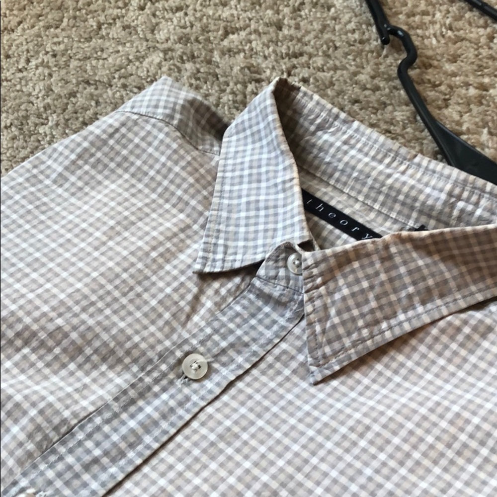 Grey theory button up shirt